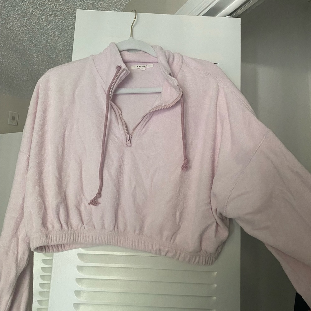 Cropped Pacsun terry jacket